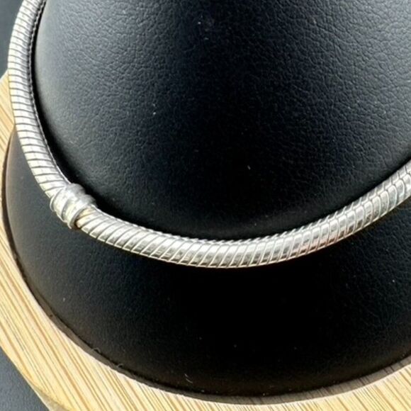 Authentic Pandora Serpentine Snake Chain Sterling Silver Bracelet Lobster Clasp - Picture 4 of 5